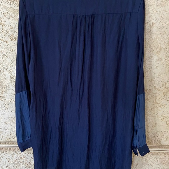 Zara Basic two tone blue tunic top size S - Picture 4 of 4